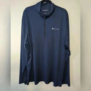 Sport-Tek Men's Navy Long Sleeve light weight 1/4 zip Billgo Sweatshirt size 4X